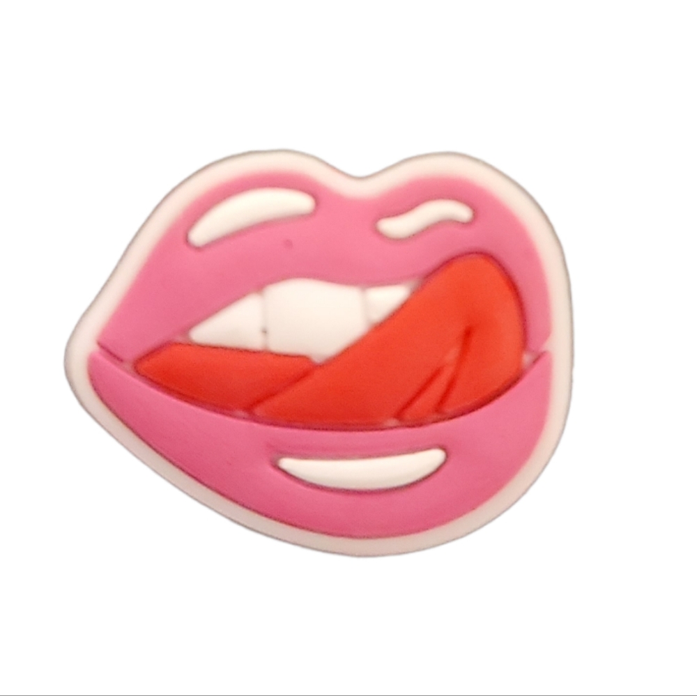 NEW Sexy Lips Croc Charm